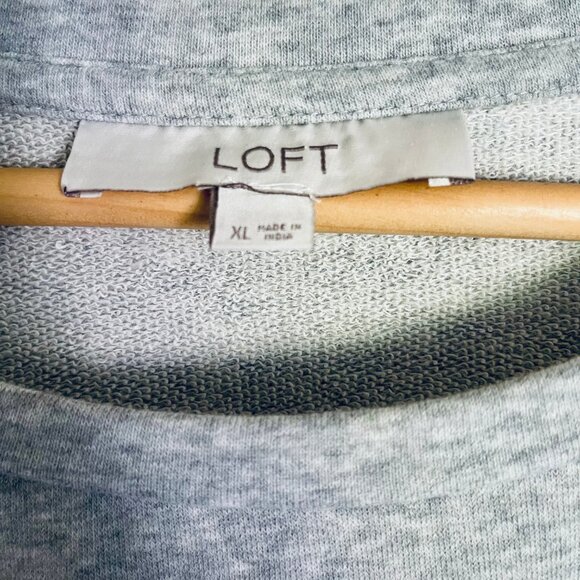 Ann Taylor LOFT Pearl and Rhinestone Crew Neck Sweatshirt - Picture 3 of 7